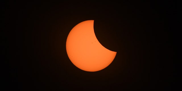 File photo - Total eclipse of the sun at the location of the longest duration of 2 minutes and 40 seconds in Hopkinsville, KY. Aug. 21, 2017.