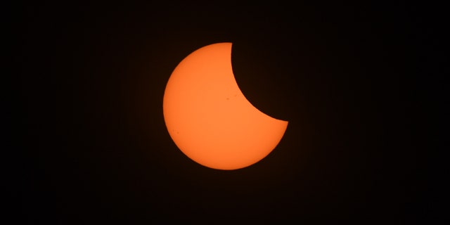 File photo - Total eclipse of the sun at the location of the longest duration of 2 minutes and 40 seconds in Hopkinsville, KY. Aug. 21, 2017.