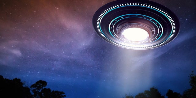 An artist's impression of a UFO.