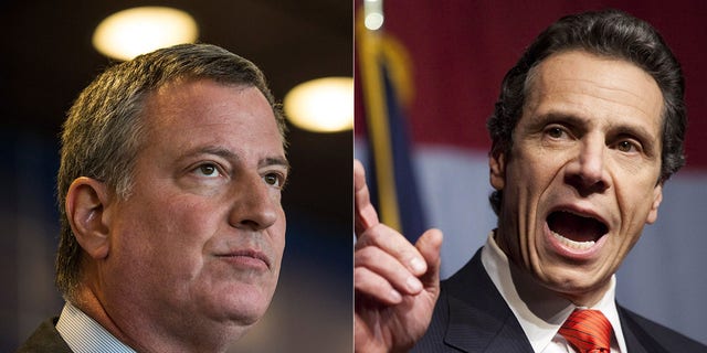 Although both are Democrats, New York City Mayor Bill de Blasio and New York Governor Andrew Cuomo have had tense relations. 