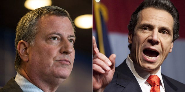 Although both are Democrats, New York City Mayor Bill de Blasio and New York Governor Andrew Cuomo have had tense relations. 