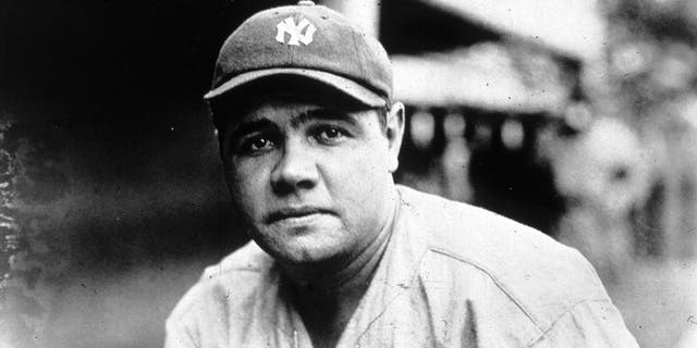 American baseball player George Herman Ruth (1895 - 1948) known as 'Babe' Ruth.