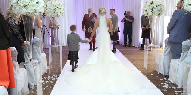 Maxine Connolly was amazed that not only was she getting married, but her son Jack was able to walk her down the aisle.