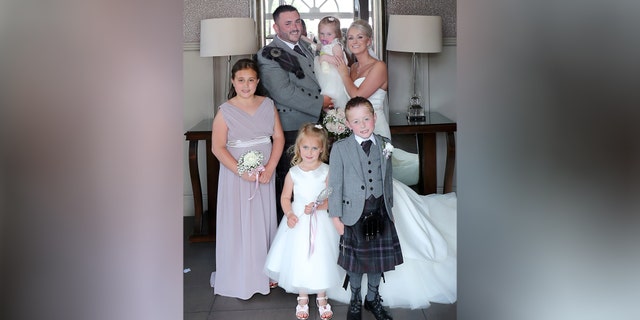 Maxine and Michael Connolly with their children: Jack, Lucy, Sophie and Ellie.