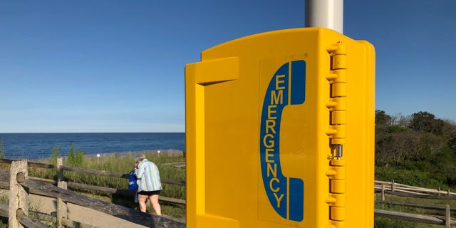 The National Parks Service has recently installed emergency call boxes for fixed lines on Nauset Light Beach, some of which have little or no service. 