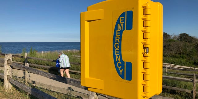 The National Parks Service has recently installed emergency call boxes for fixed lines on Nauset Light Beach, some of which have little or no service. 