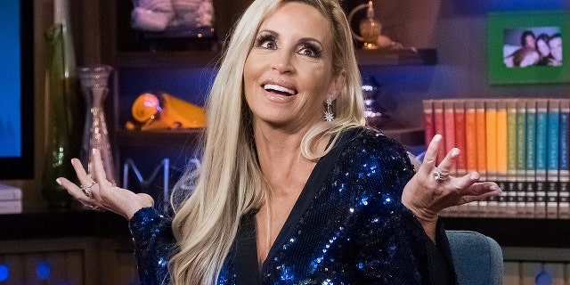 Camille Grammer appears on Bravo's "Watch What Happens Live." The "Real Housewives of Beverly Hills" star has been quite candid about her 2011 divorce from "Frasier" star Kelsey Grammer.