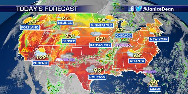 Severe storms threaten Midwest; hot temperatures elevate fire danger in ...