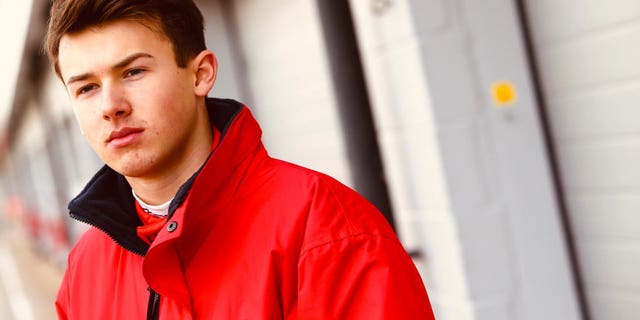 Foster, 17, has been racing since he was 8. "I had no time to react or avoid it,” he said of the pheasant incident.