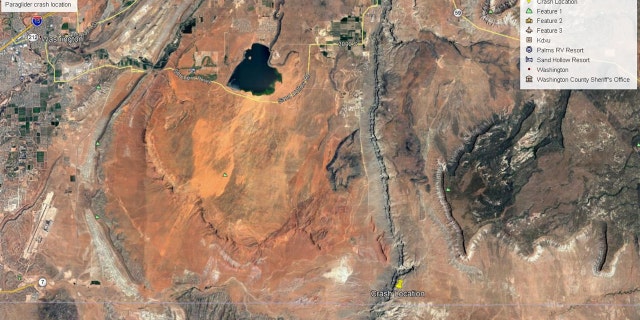 Washington County Sheriff’s Office shared a photo of the crash site.