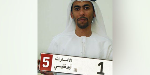 Saeed Abdol Gharour Khour paid $14.3 million for a "1" in Abu Dhabi in 2008.