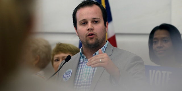 Josh Duggar was arrested Thursday on federal charges. <br>
(AP Photo/Danny Johnston, File)