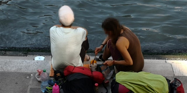Two tourists to Venice, pictured, were forced to wake up and smell the coffee after getting smacked with a $1,067 fine for brewing up java with a travel cooker on the steps of a historic bridge.