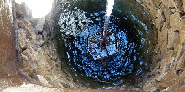 Özgür Ege Şire, 19, jumped into an oil-filled well to rescue a struggling cat in the Unye area of Turkey.