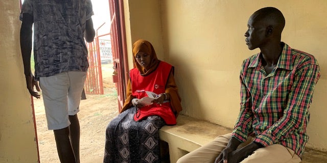 Searching for missing loved ones inside a small Kenyan Red Cross office inside the sprawling Kakuma camp