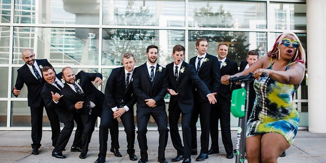 woman groomsmen