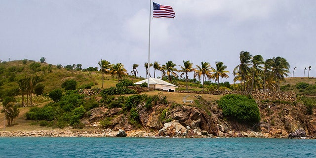 A view of Little St. James Island, in the U. S. Virgin Islands, a property owned by Jeffrey Epstein.