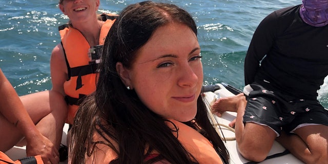 Maisie Squires, pictured, said she was enjoying the end of her family’s two-week trip to Cuba with a snorkeling excursion on July 23 when the terrible sunburn struck.