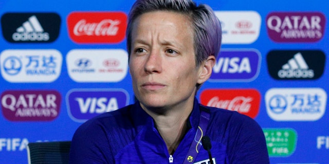 Rapinoe called out FIFA in a press conference on the eve of the title match against the Netherlands. (AP Photo/Francois Mori)