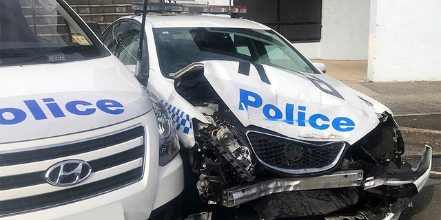 Australian Driver Crashes Into Patrol Car Police Find 14m