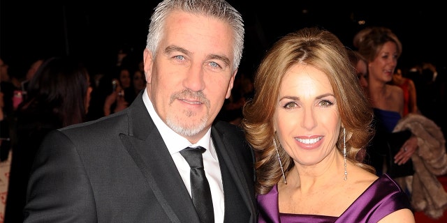 A shot of the former couple in happier times.