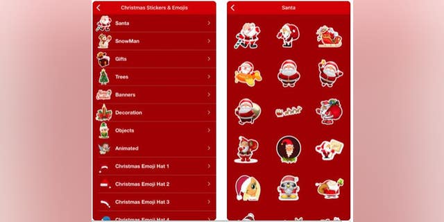The following screen grab is from the Santa Call and Text You app's website.