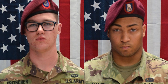 The Defense Department said 20-year-old Pfc. Brandon Jay Kreischer of Stryker, Ohio, and 24-year-old Spc. Michael Isaiah Nance of Chicago were killed in Afghanistan on Monday.