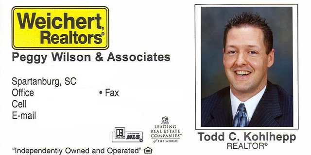 Todd Kohlhepp's business card.