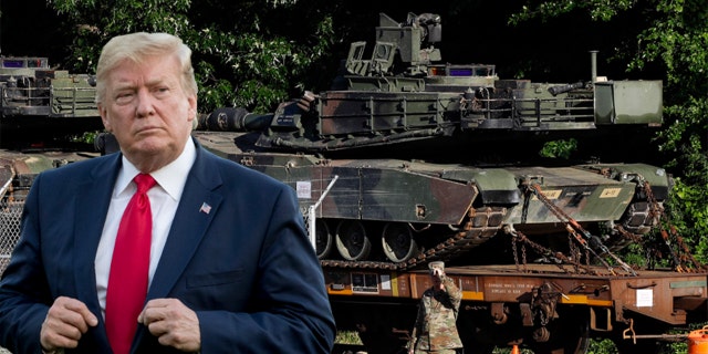 Tanks have arrived in Washington ahead of this week's Fourth of July celebrations. (AP)