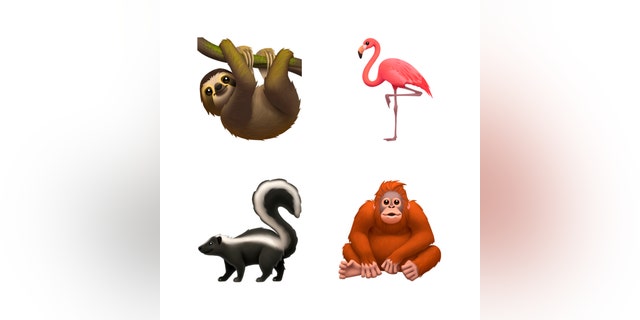 This image provided by Apple shows new emoji's released by Apple. (Apple via AP)