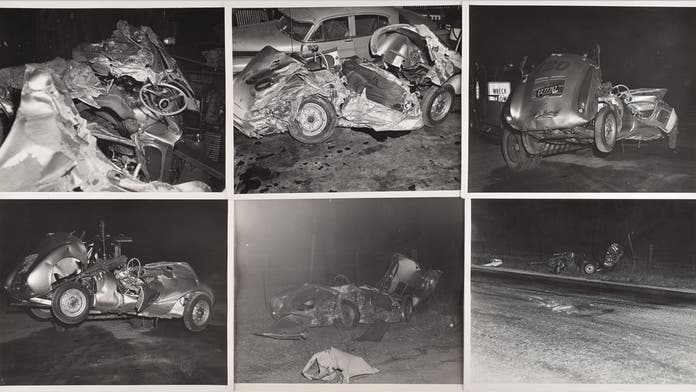 Flipboard: Never-released photos of James Dean's fatal car crash go up for auction next month