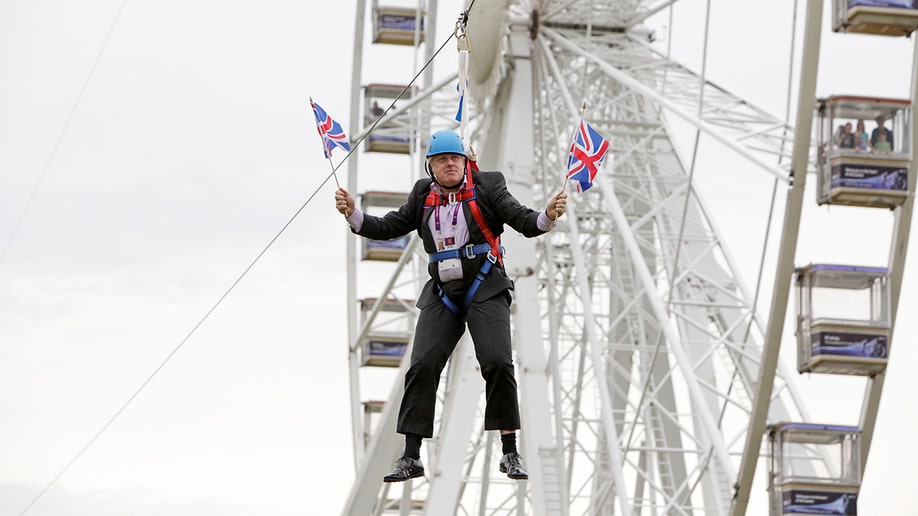 Boris Johnson Olympics Zipline