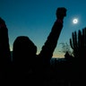 People view a total solar eclipse in La Higuera, Chile, July 2, 2019. 