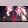 Fireworks illuminate the Eiffel Tower during Bastille Day celebrations in Paris, July 14, 2019. 