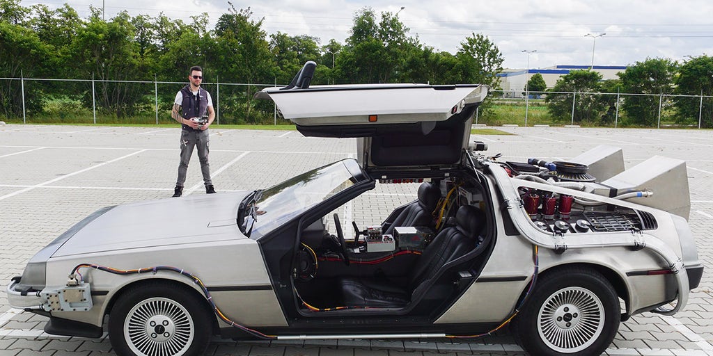 delorean remote control car