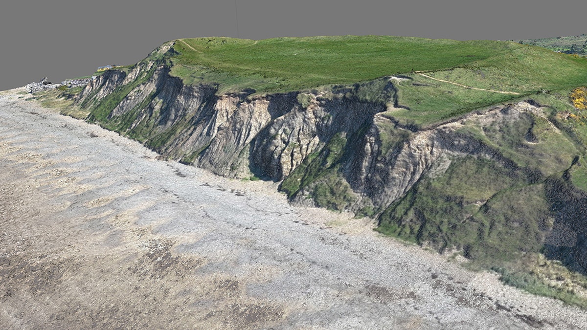 A 3D digital model of the Dinas Dinlle fort. (CHERISH Project)