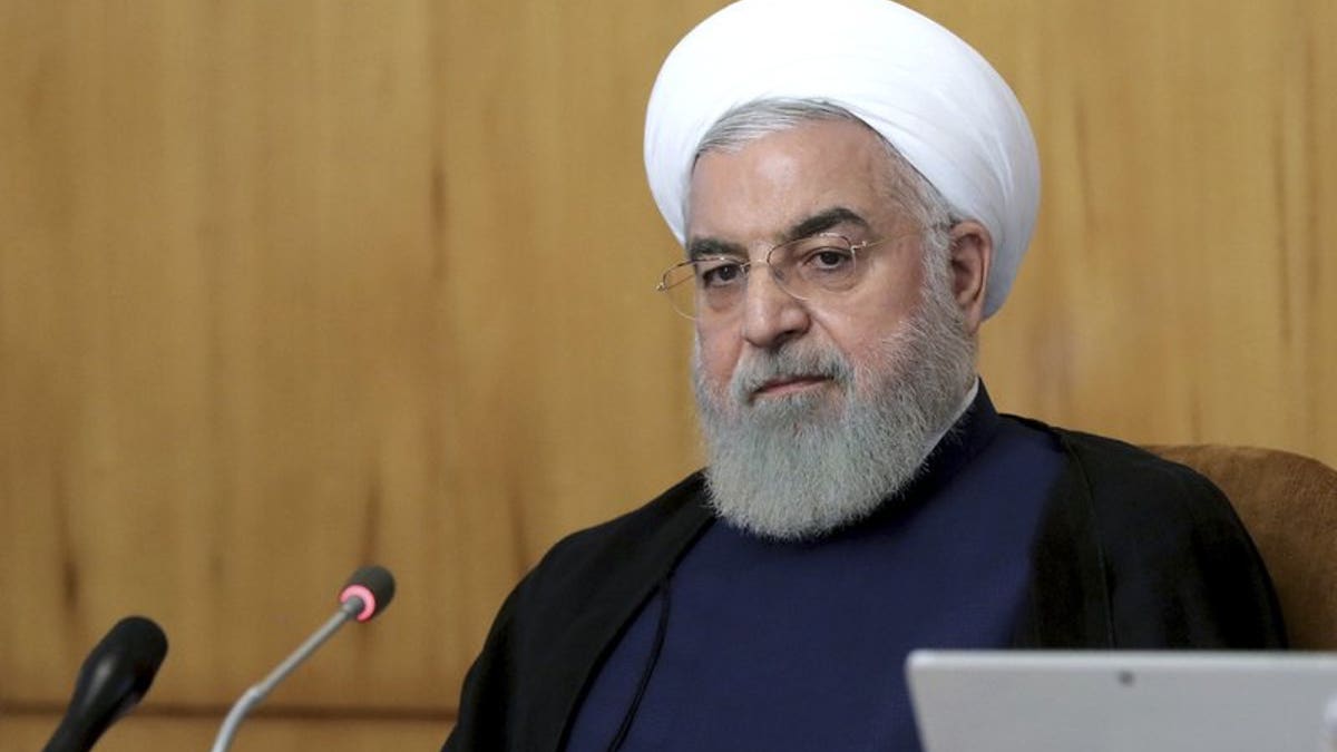 In this photo released by the office of the Iranian Presidency, President Hassan Rouhani speaks in a cabinet meeting in Tehran, Iran, Wednesday, July 24, 2019. (Associated Press)