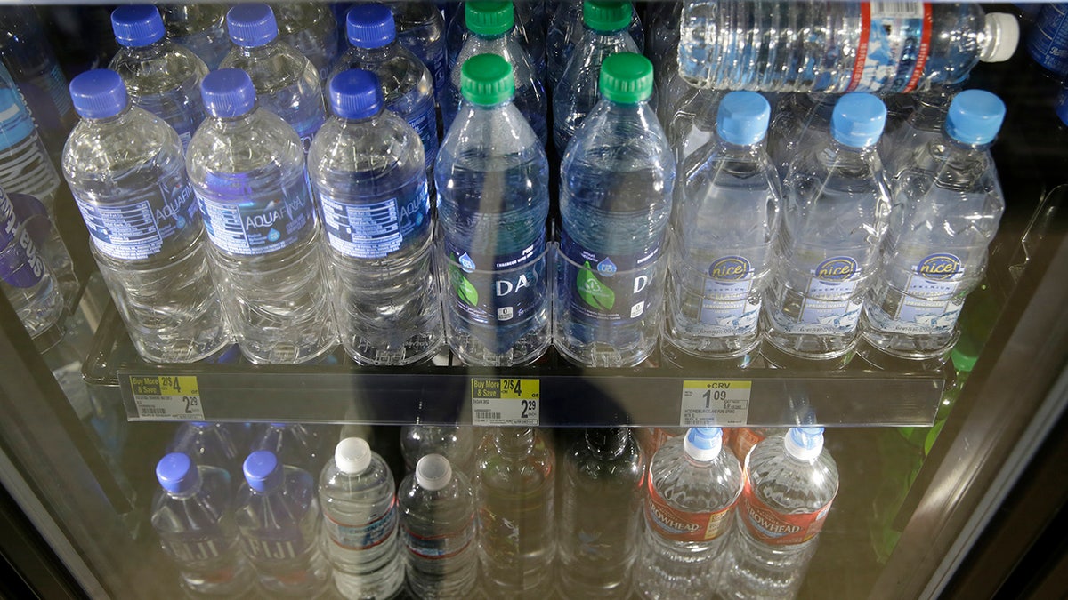 plastic water bottles