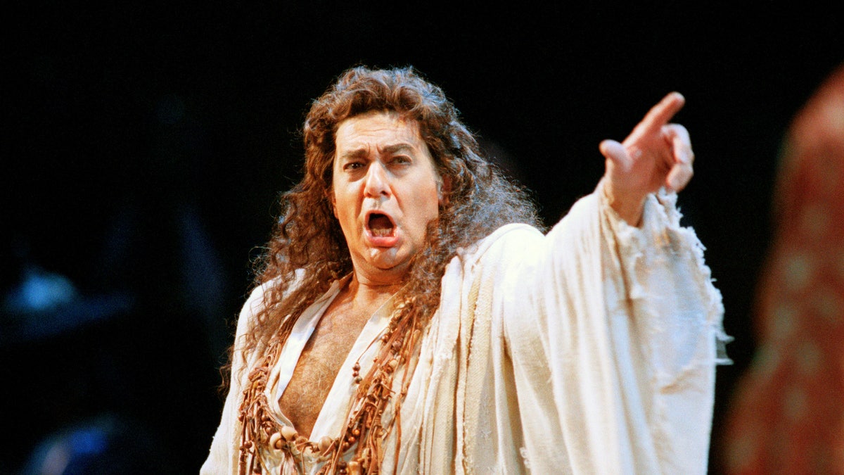 In this Nov. 5, 1994 file photo, Placido Domingo performs in the San Francisco Opera's production of 