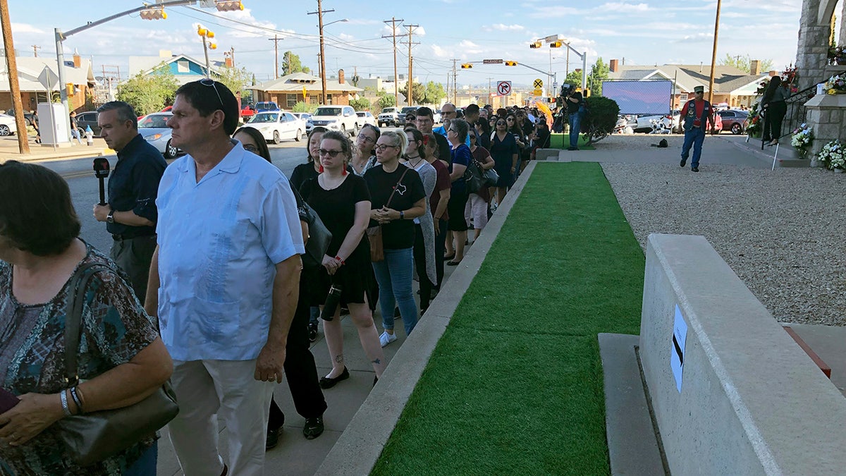 The memorial services in El Paso, Texas, of Margie Reckard