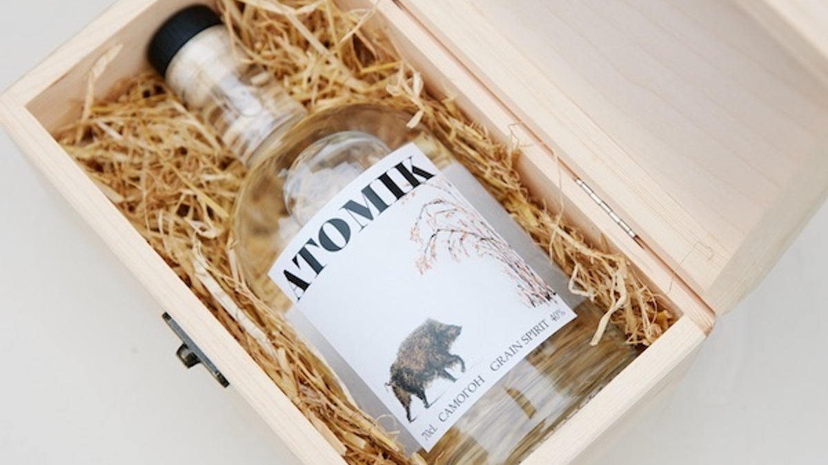 "ATOMIK" vodka is made from crops grown in the nuclear disaster's exclusion zone.