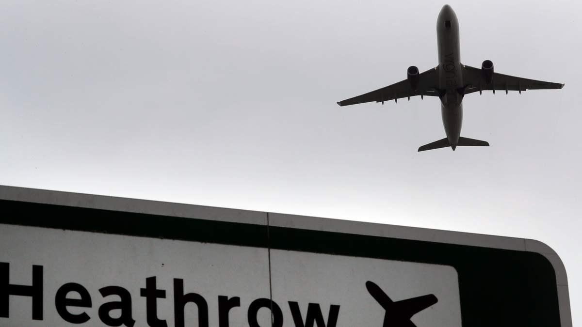 Heathrow airport sign