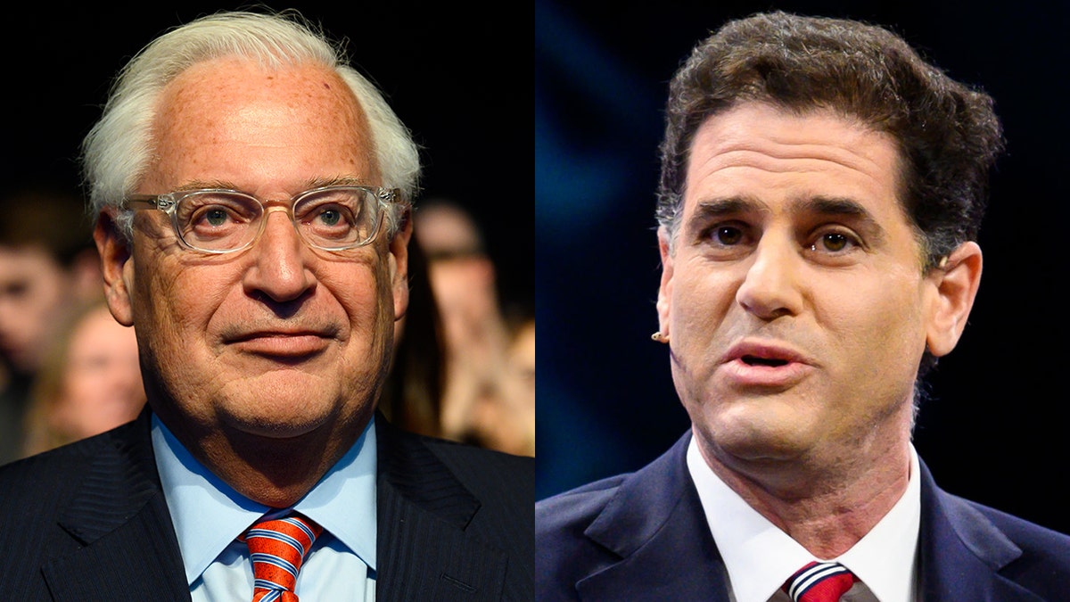 Senior Democrats in Congress are considering legislative action against David Friedman, the U.S. ambassador to Israel (left), and Ron Dermer, Israel’s ambassador to Washington (right). (Getty).