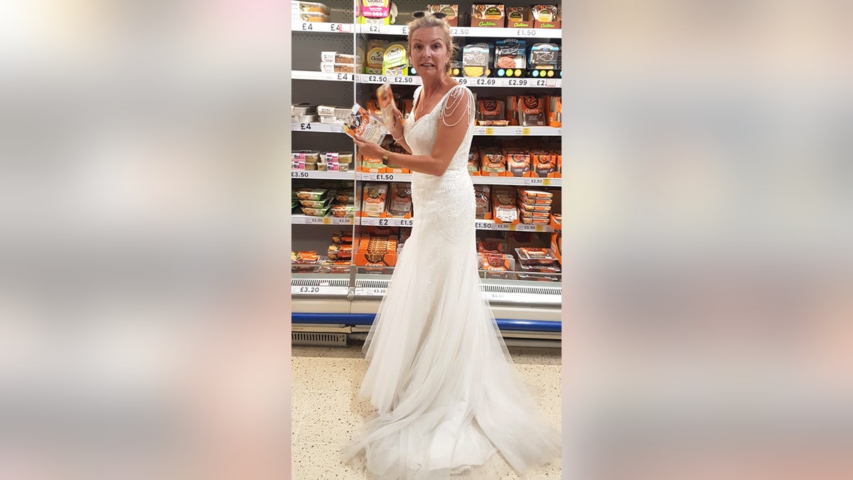Winfield-Hunt, who lives on the Isle of Wight off the south coast of England, admitted that while her pals think the fashion statement is hilarious, the post-nuptials look is often confusing for strangers.