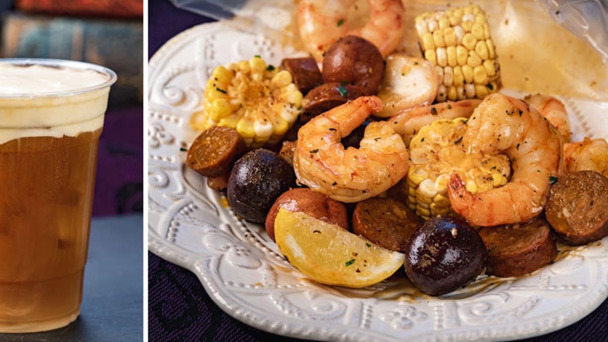 The Harbour Galley is offering 13th-Hour Brew – iced coffee with vanilla cream — and the Ghost Mariner’s Seafood Boil, containing Cajun buttered shrimp with red potatoes, corn, andouille sausage.