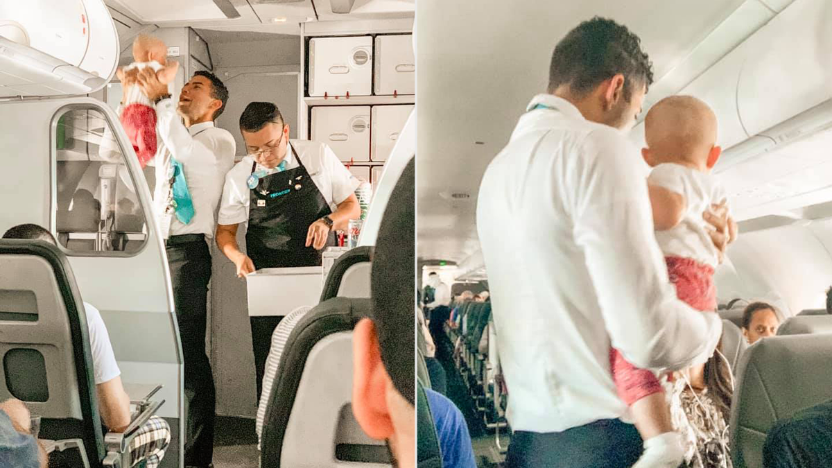 Flight attendant Joel O Paris Castro said he always tries to give passengers the best experience possible. "I bet my mother could've used a couple of breaks when I was growing up," he added.