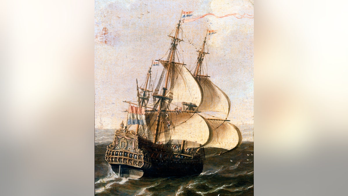 File image of a Dutch East India Company galleon.