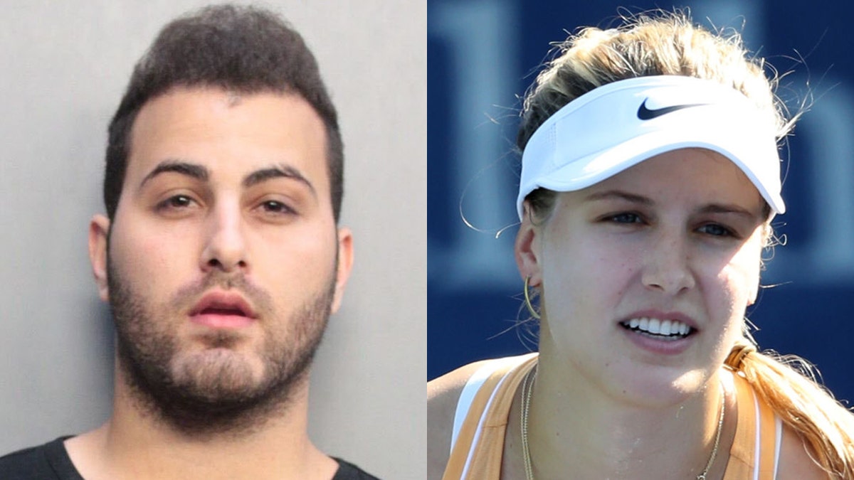 Mugshot for Solomon Azari, 24. Photo of Eugenie Bouchard.