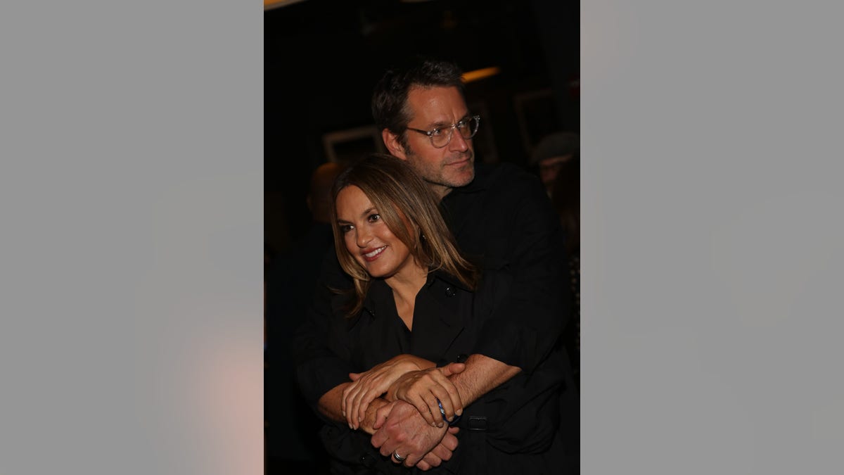 Mariska Hargitay and Peter Hermann on Nov. 5, 2018, in New York City. (Photo by Manny Carabel/Getty Images)