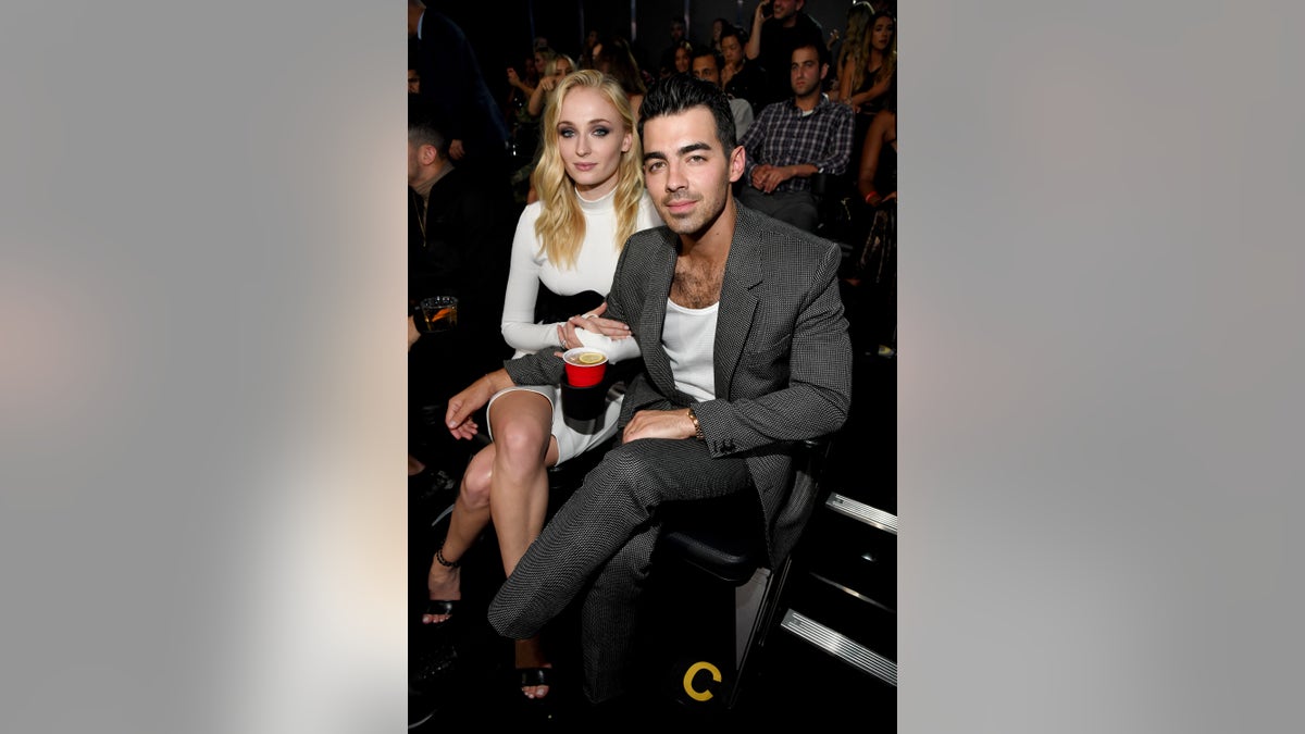 Sophie Turner and Joe Jonas attend the 2019 MTV Video Music Awards at Prudential Center on Aug. 26, 2019 in Newark, N. J. (Photo by Kevin Mazur/WireImage via Getty Images)